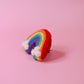 Rainbow Felt Car Vent Clip