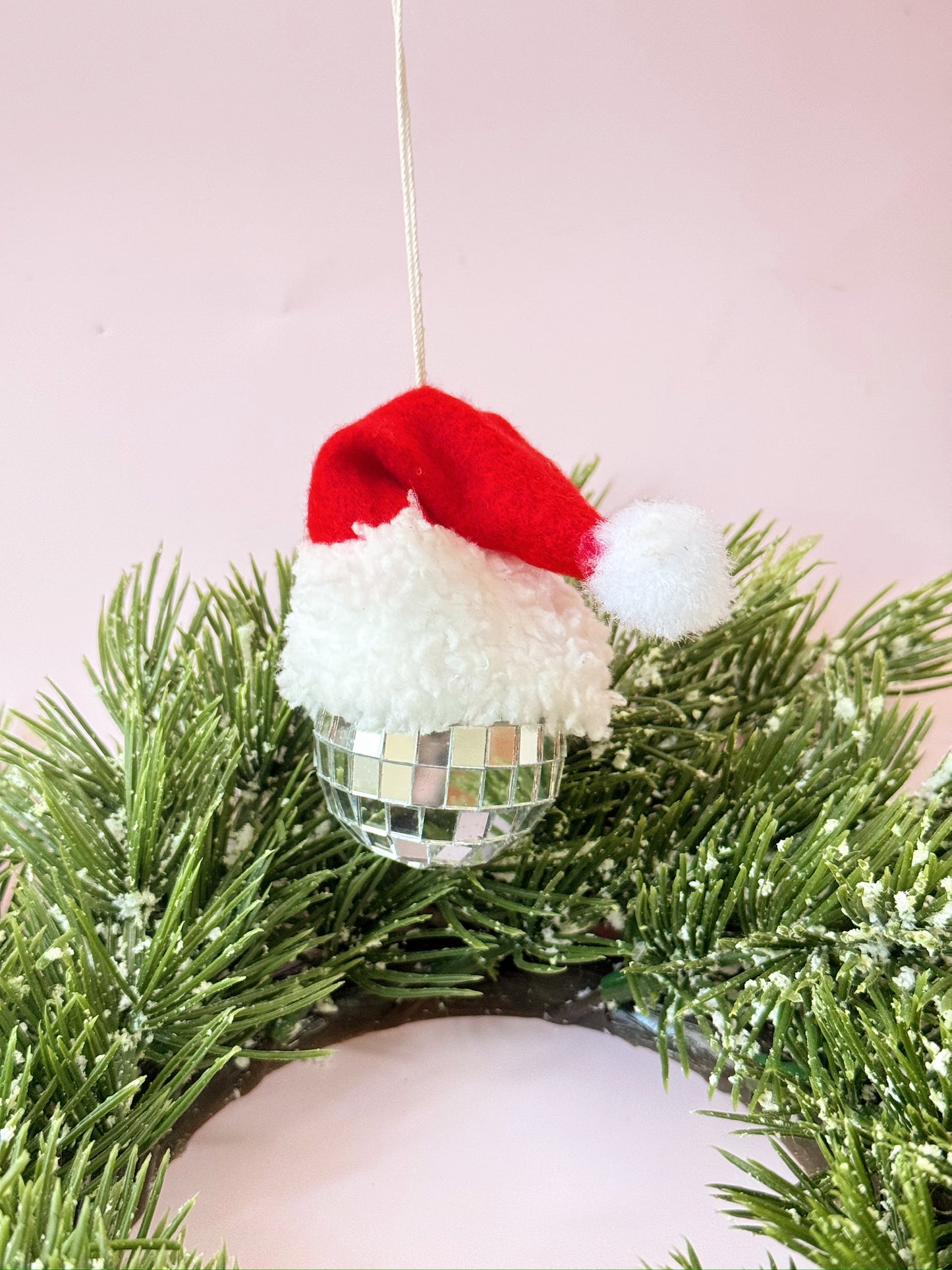 Disco Santa Hat Car Hanger / Ornament