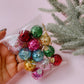 Multicolored Disco Ball Ornaments 12-pack