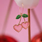 Cherry Heart Hoops (2 Color Options)