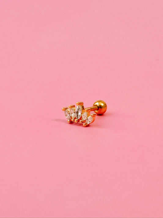 Queen of All Screw-back Stud - Single
