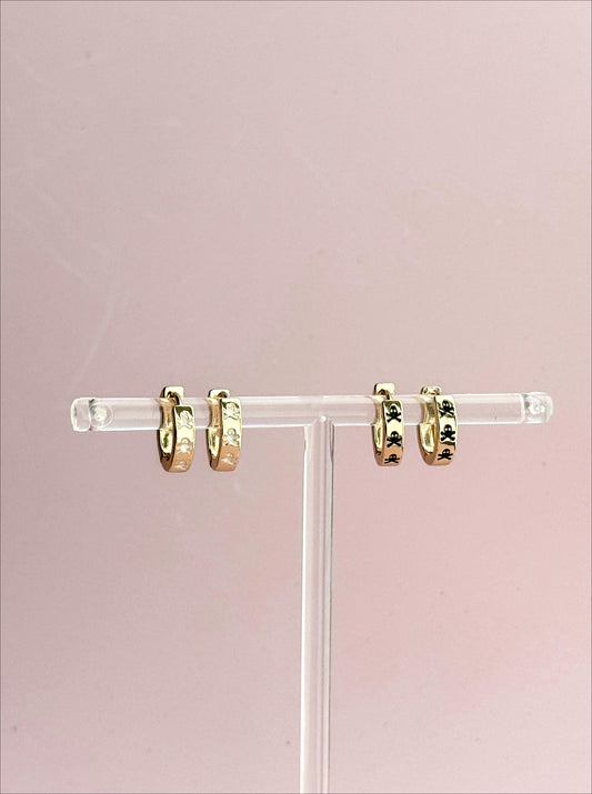Gold Skull Huggies