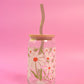 Falling Petals Glass Cup (3 Colors!)