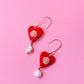 Coquette Heart Dangles