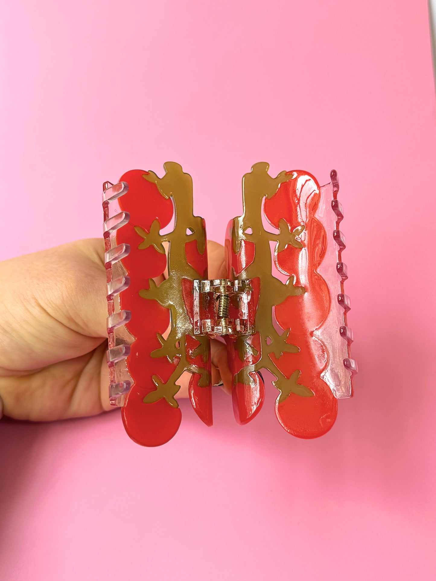 Tomato Vine Hair Claw Clip