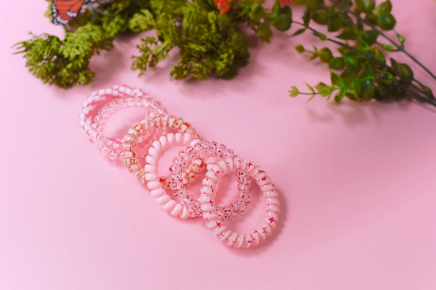 Spiral Hair Ties - 6 Pack (3 Color Ways)