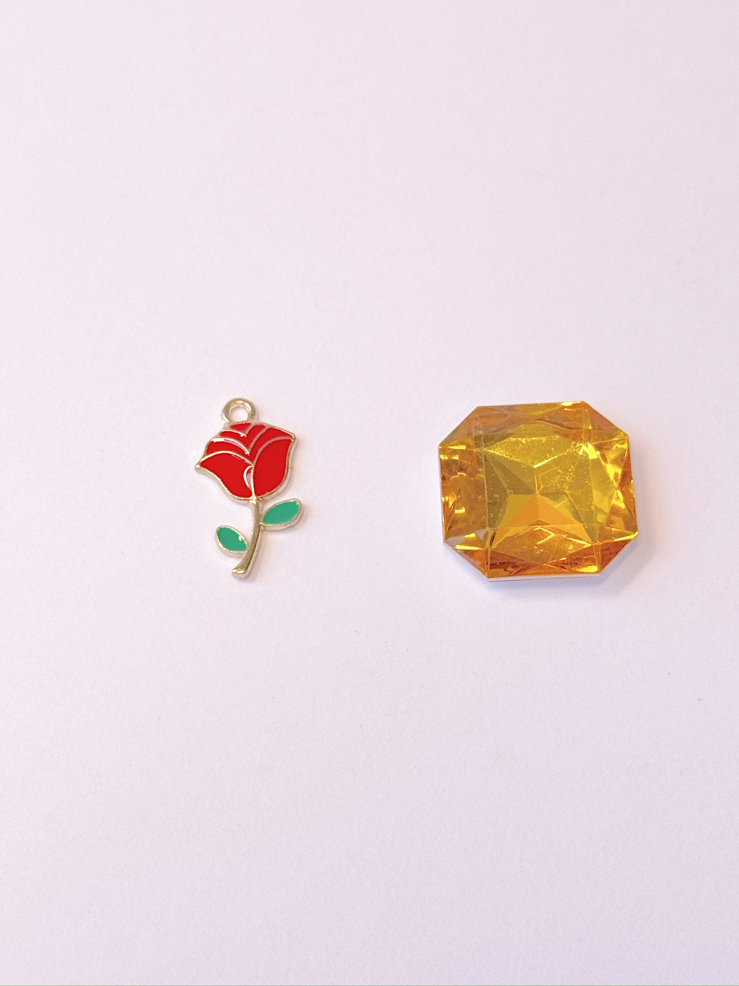 Rosey Gold Charm