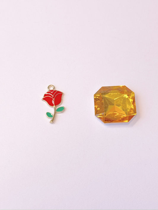 Rosey Gold Charm