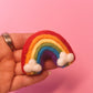 Rainbow Felt Car Vent Clip