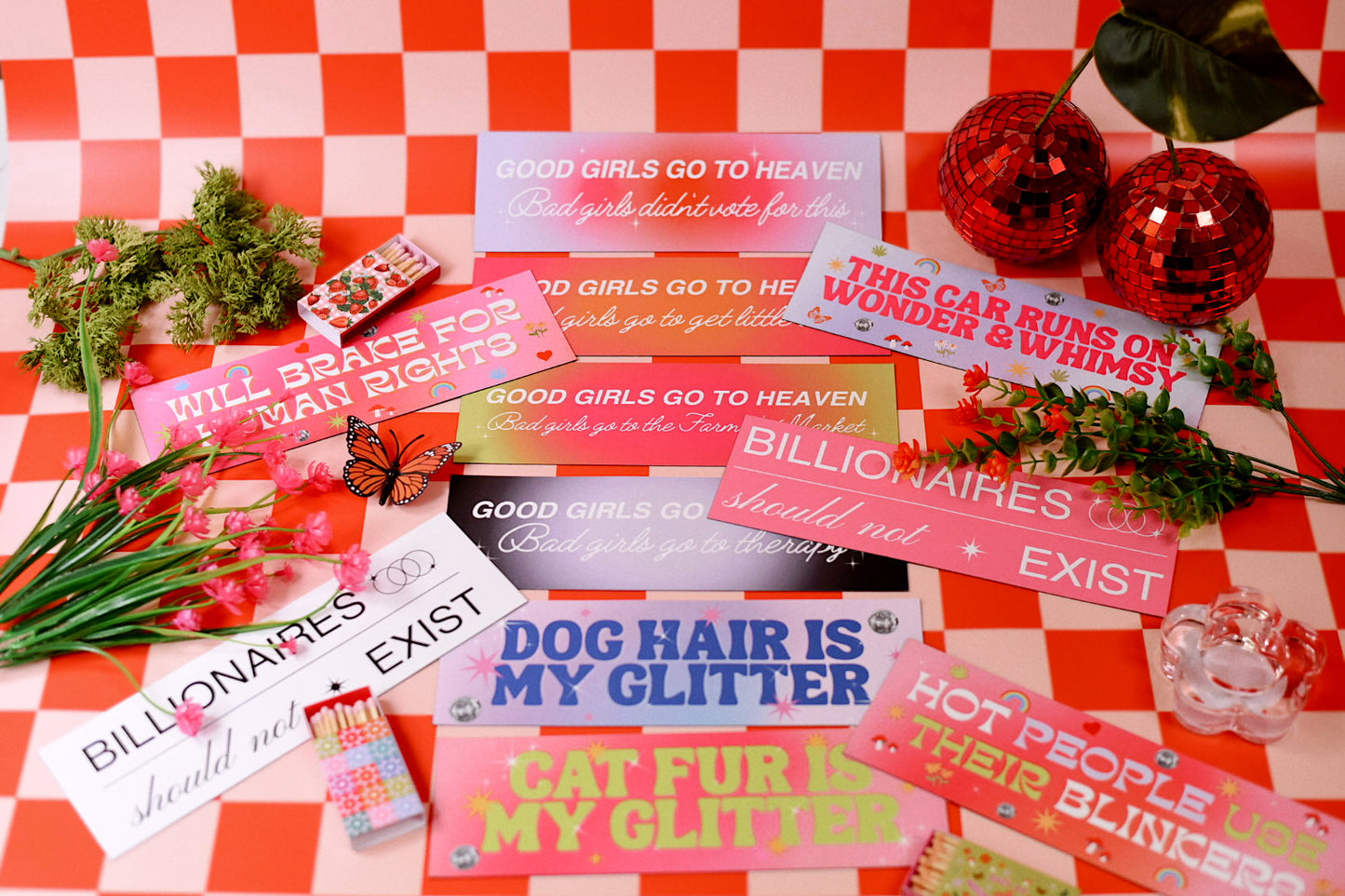 Good Girls/Bad Girls Get Little Treats Version Car Bumper Magnet