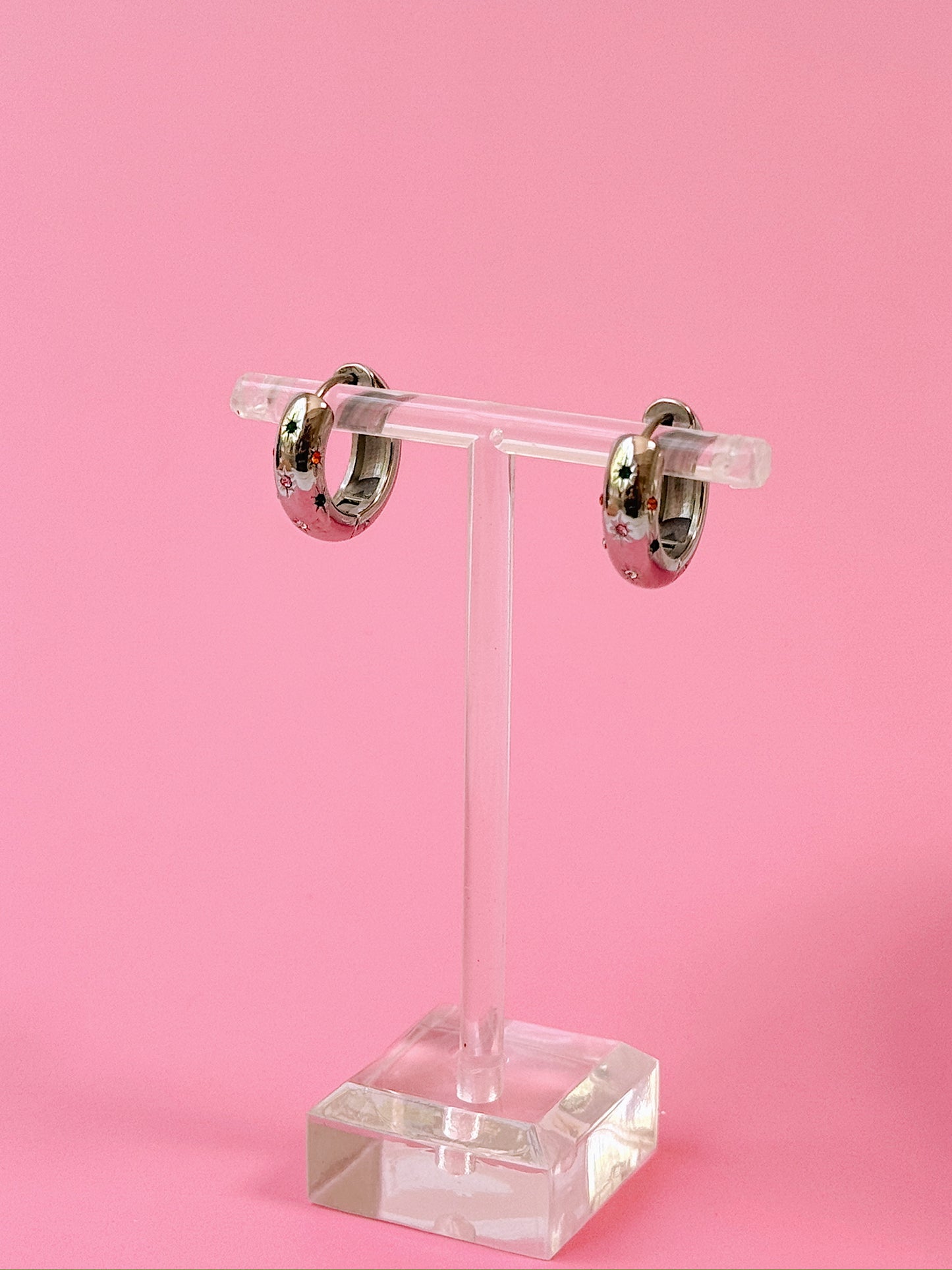 Gemstoned Hoops