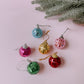 Multicolored Disco Ball Ornaments 12-pack