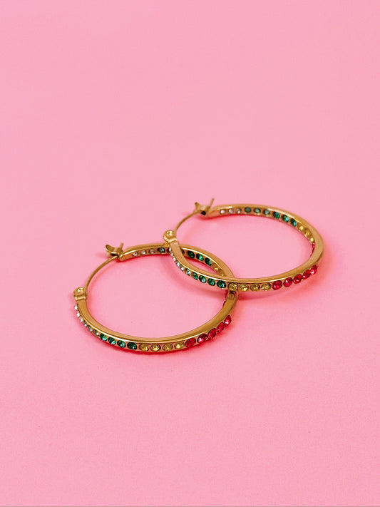 Gold Cosmic Candy Hoops
