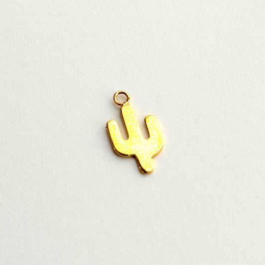 Cactus Charm (Gold + Silver)