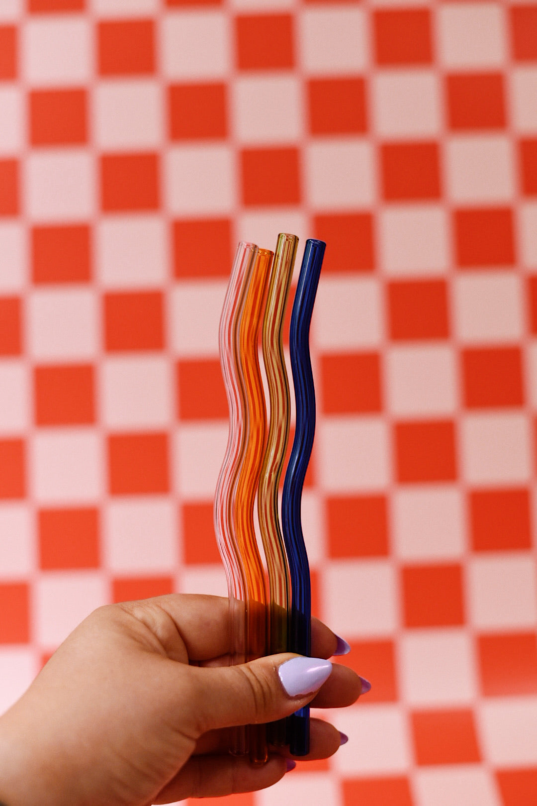 Wavy Glass Straws