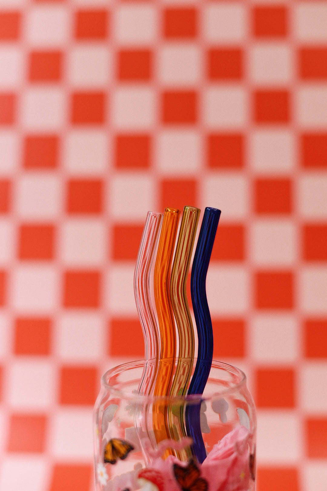 Wavy Glass Straws