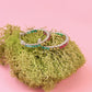 Silver Prism Dust Hoops