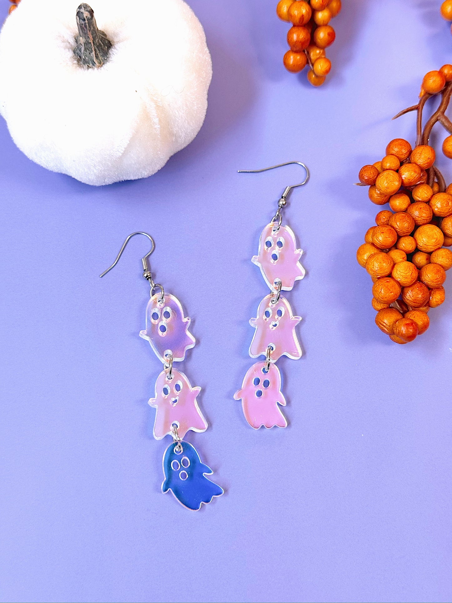 Iridescent Ghost Dangles