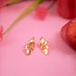 Gold Butterfly Wing Studs