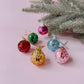 Multicolored Disco Ball Ornaments 12-pack