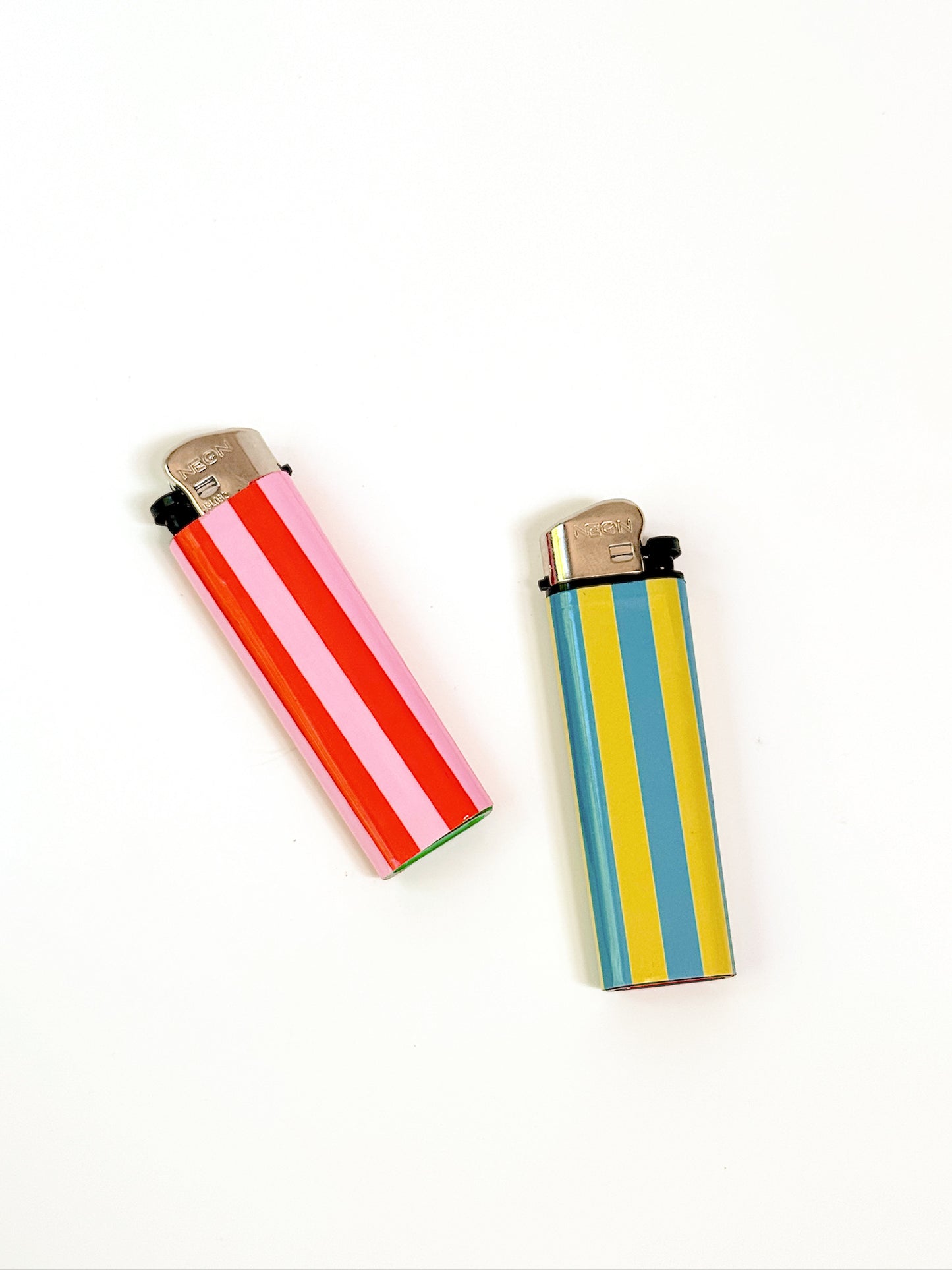 Teal Stripes Lighter