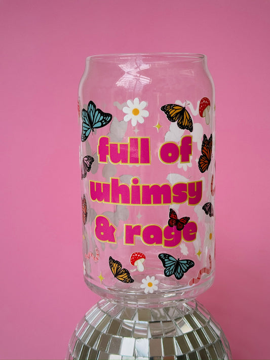 Whimsy & Rage Glass Cup