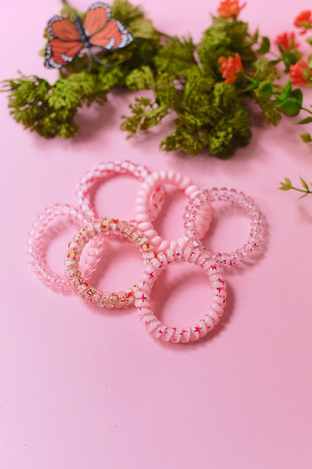 Spiral Hair Ties - 6 Pack (3 Color Ways)