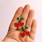 Cherry Heart Hoops