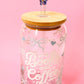 Books & Coffee Glass Cup