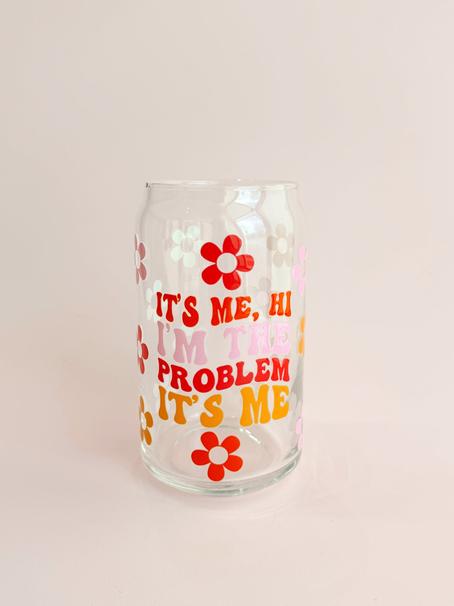 I'm The Problem Glass Cup