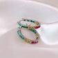 Silver Prism Dust Hoops
