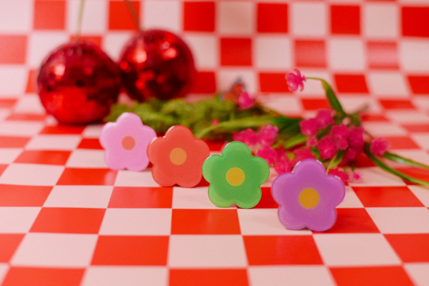 Flower Power Collapsible Phone / Kindle Grip