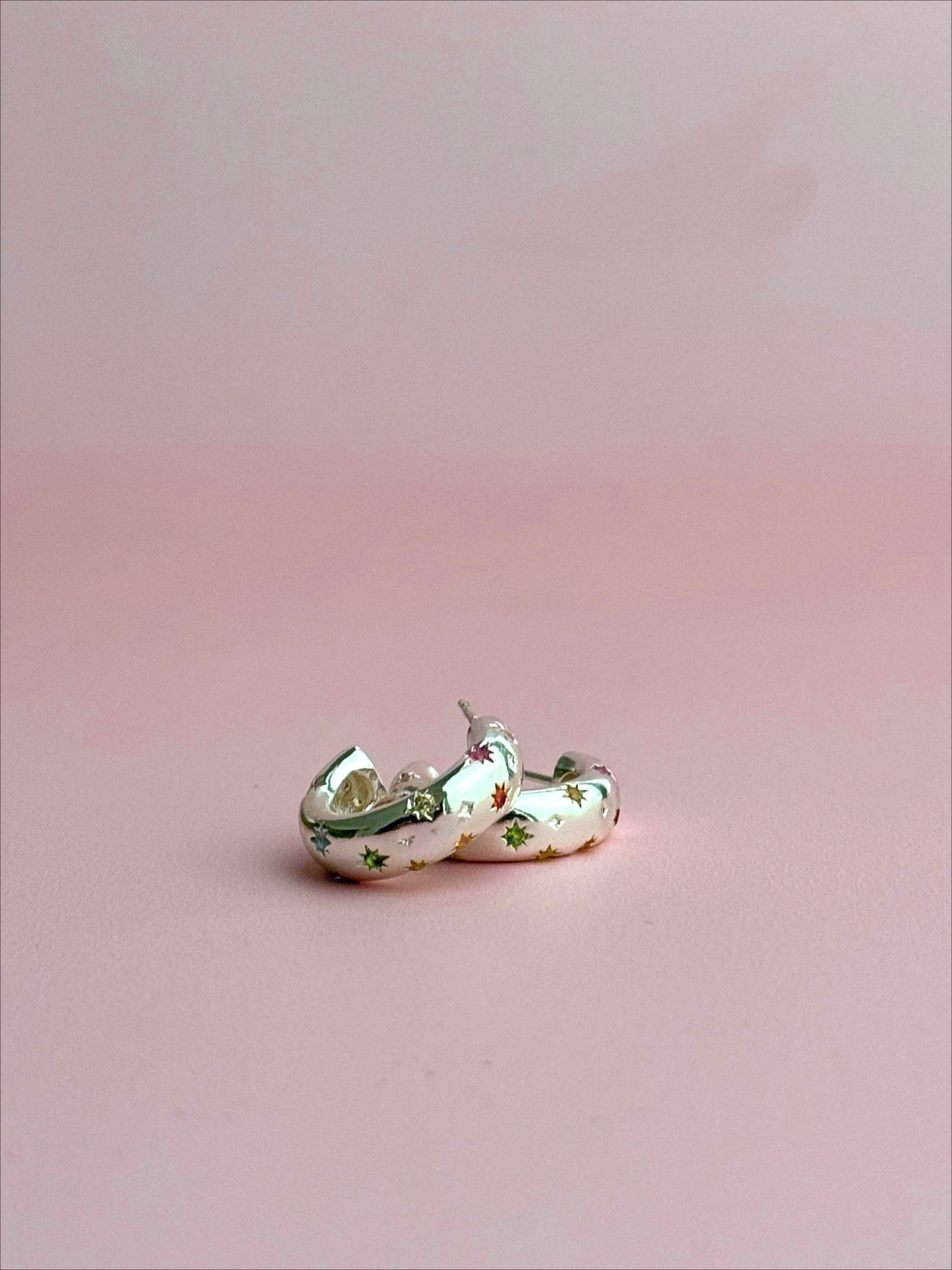 Bejeweled Chunky Hoops