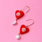 Coquette Heart Dangles
