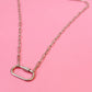 Vixen Silver Carabiner Necklace