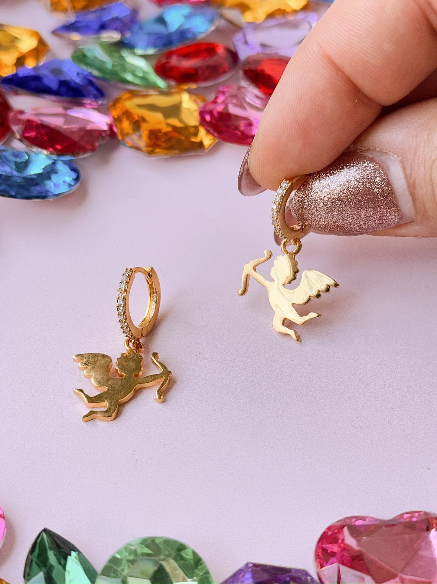 Golden Hour Designs Stupid Cupid Huggie Earrings