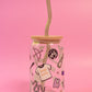 Swiftie Motif Glass Cup