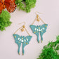 French Bell Blue Moth Dangles