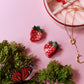 Mini Strawberry Hair Clip Set