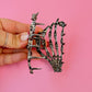 Gunmetal Skeleton Hair Claw