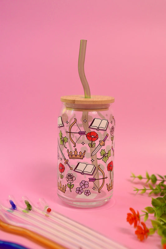 Fantasy Bookish Glass Cup