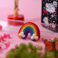 Rainbow Felt Car Vent Clip