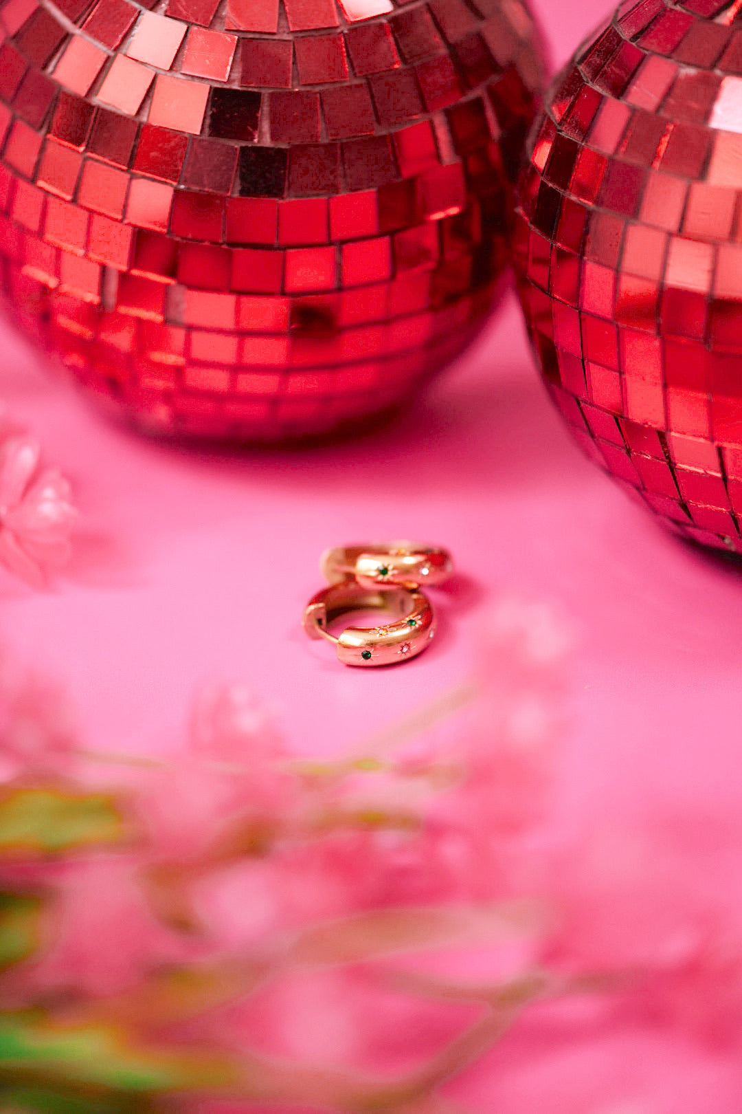 Gemstoned Hoops