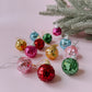 Multicolored Disco Ball Ornaments 12-pack