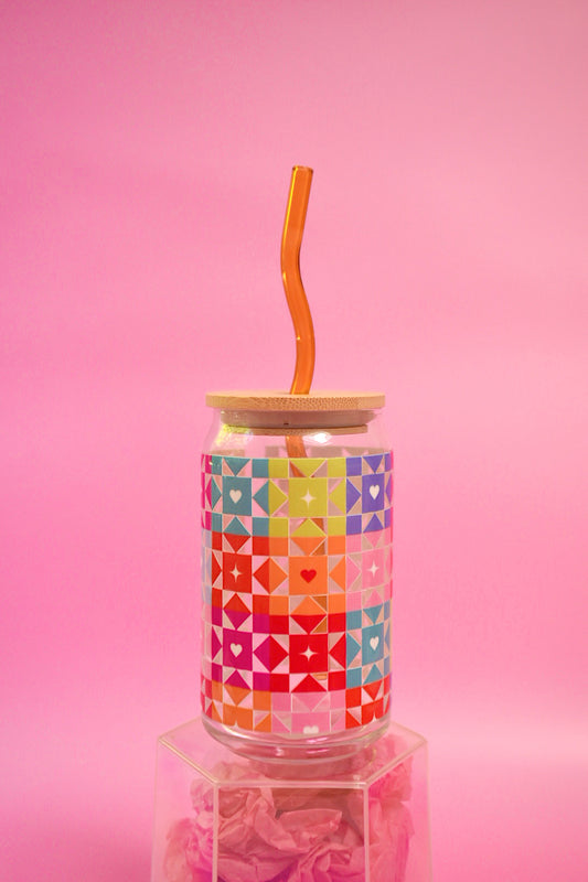 Quilted Glass Cup