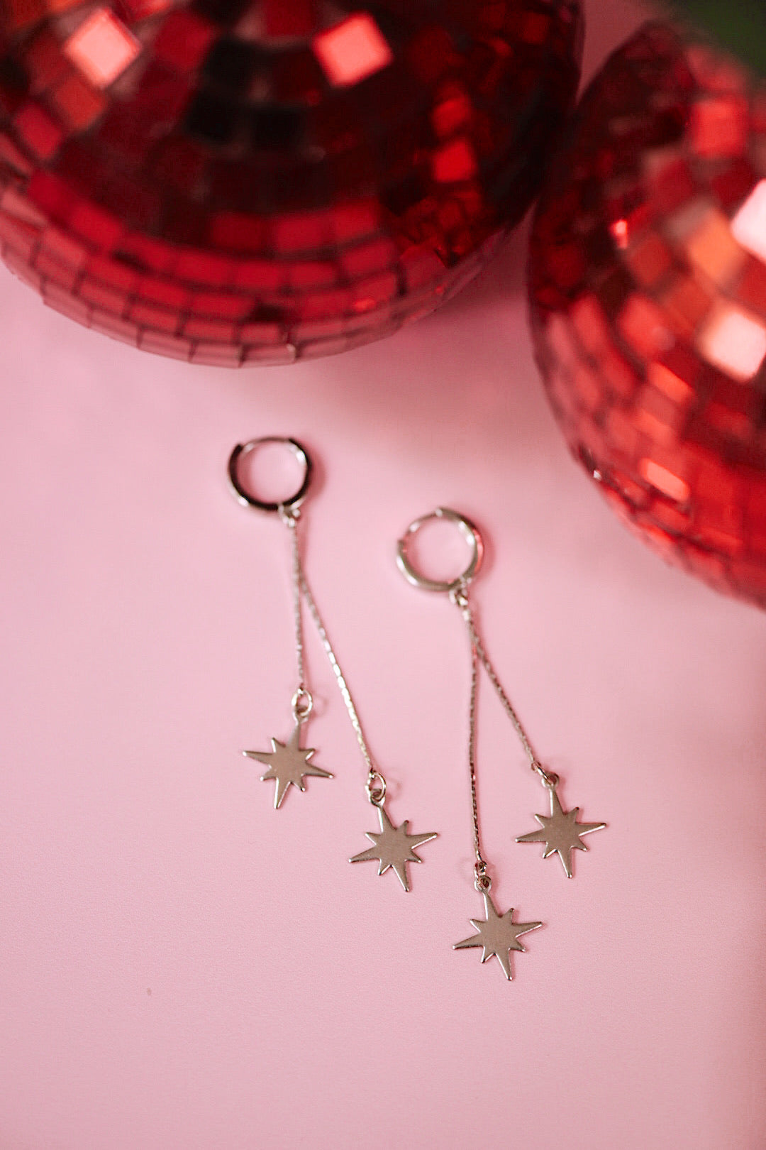 Staggered Star Drops (Gold + Silver)