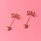 Heart Drop Stud Dangles