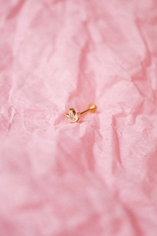 Mini Crown Jewel Flatback Stud