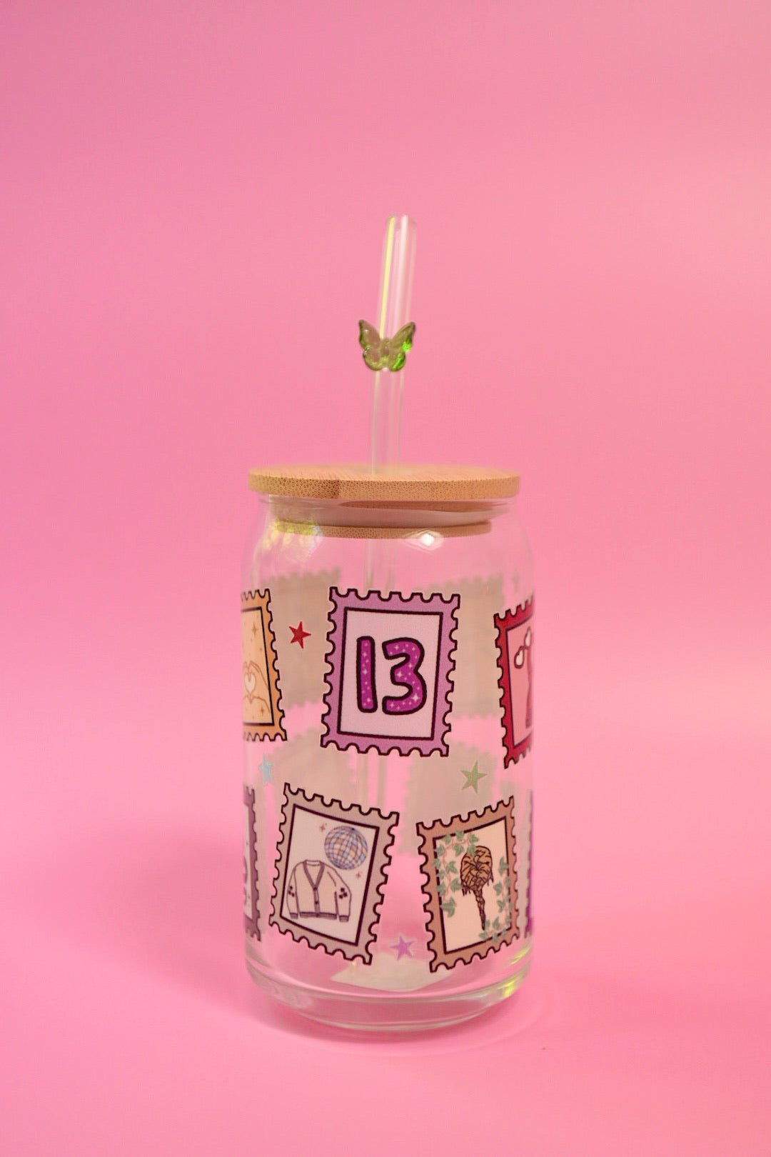TS Swiftie Discography Glass Cup