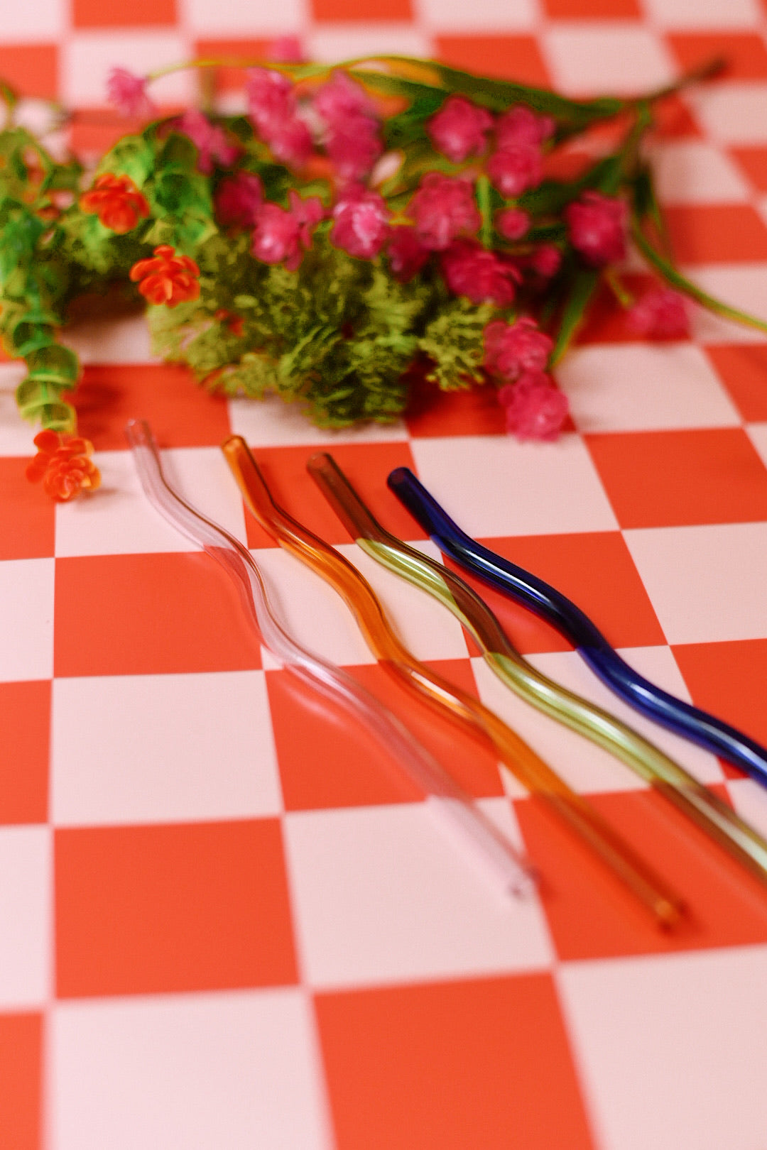 Wavy Glass Straws